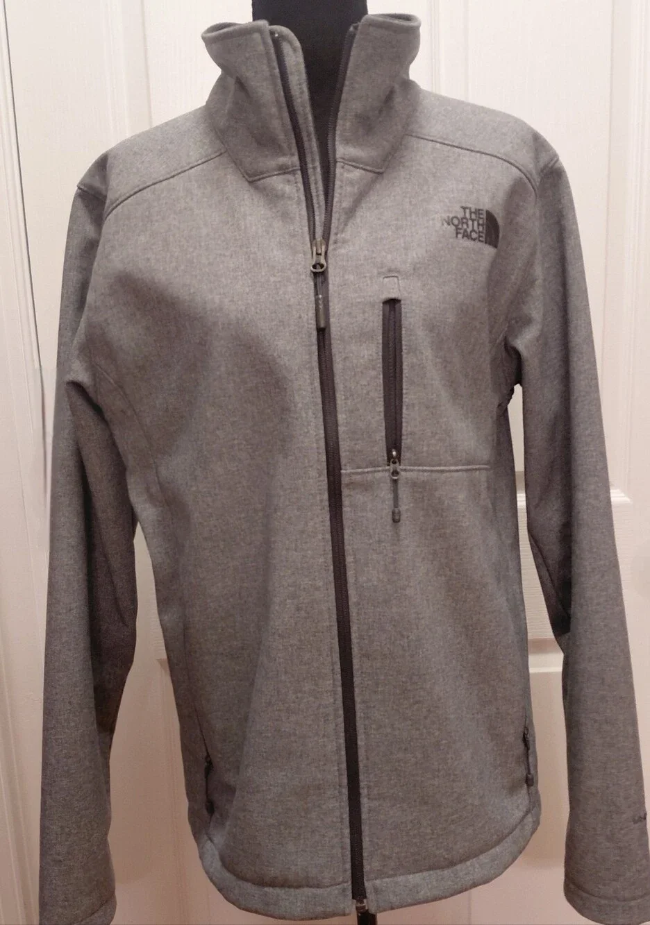 The North Face Apex Bionic 2 WindWall Softshell Jacket Men's Small Gray